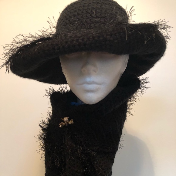 Classic crochet hat set. NWOT handmade. - Picture 3 of 8